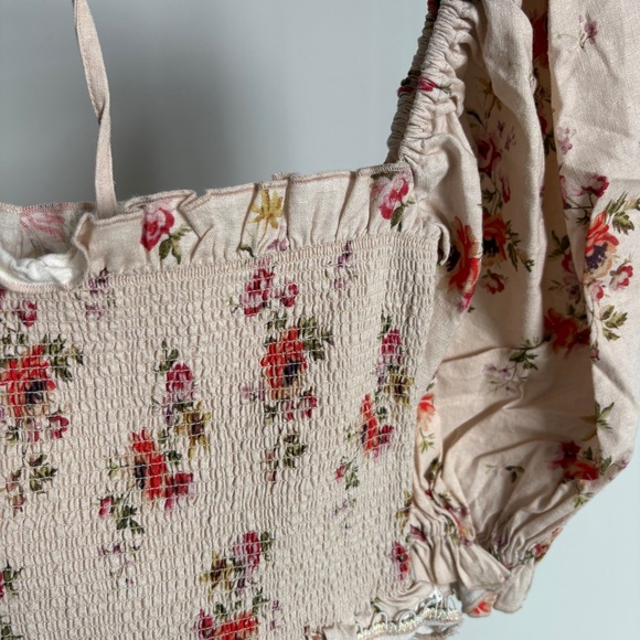 NWT V. Chapman Leilani Top + Linnea Skirt Set in Natural Dainty Floral Sz 2 - Picture 7 of 13